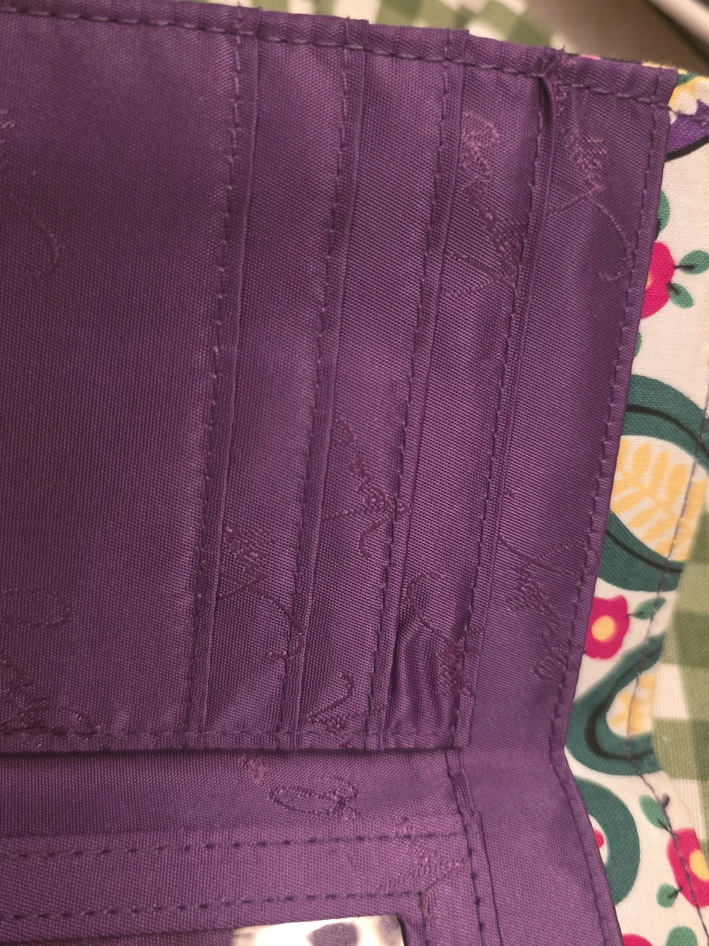 Vera Bradley Purple Floral Quilted Wallet
